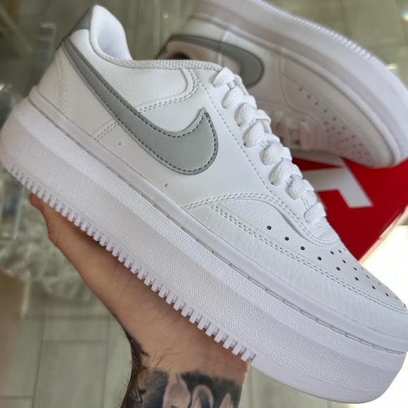 Nike Shoes - NIKE COURT SNEAKERS WHITE GREY